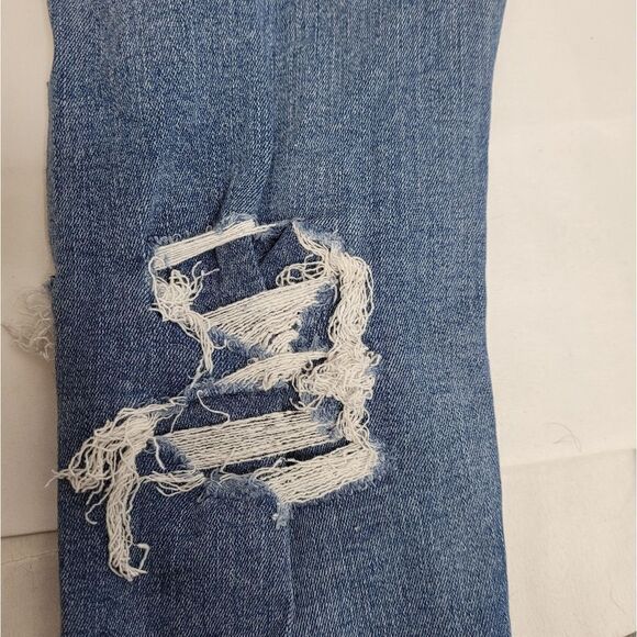 AMERICAN EAGLE jeans distressed destroyed super hi-rise stretch jegging 4 - Picture 7 of 10